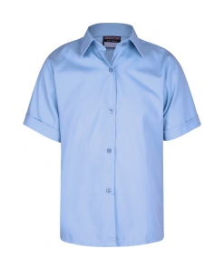Sky Blue Short Sleeve Blouse, Dorchester Middle School